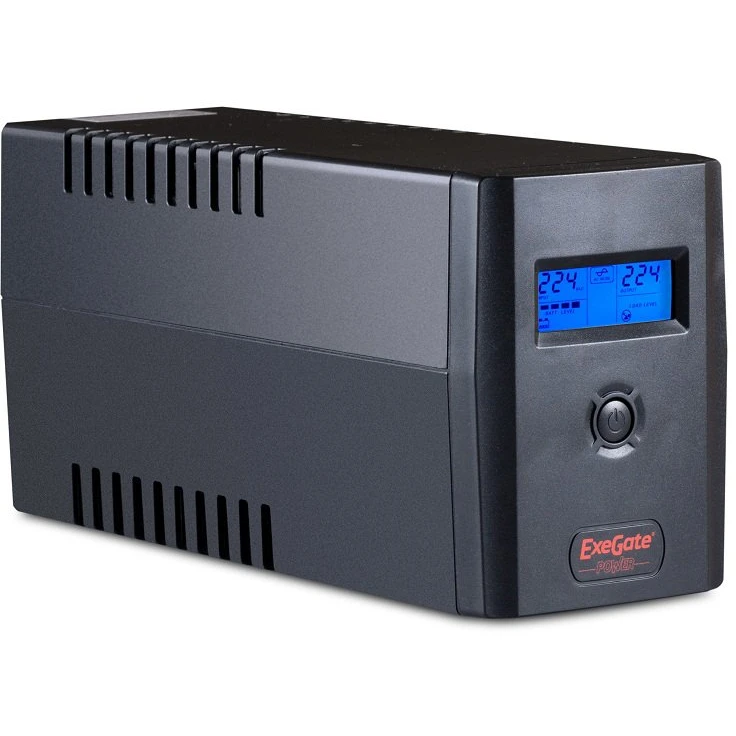 ИБП ExeGate Power Smart ULB-800 LCD (EURO,RJ,USB) - фото 2