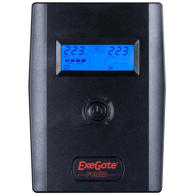 ИБП ExeGate Power Smart ULB-800 LCD (EURO,RJ,USB) - фото 1