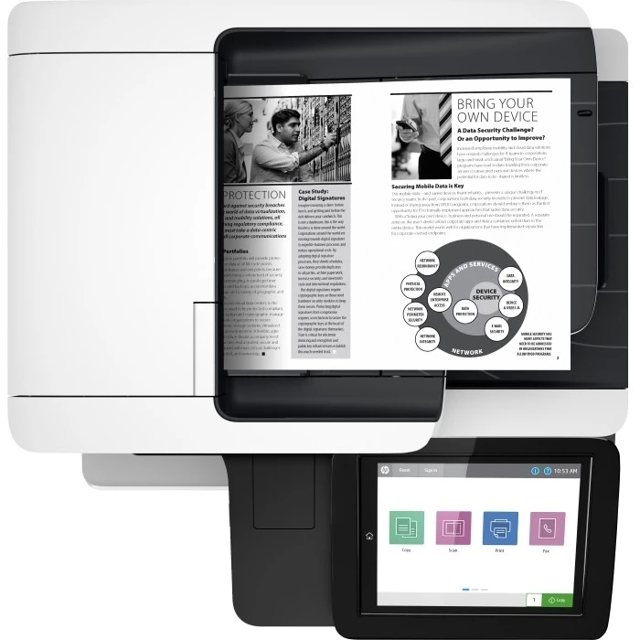 МФУ HP LaserJet Enterprise M528dn (1PV64A) - фото 4