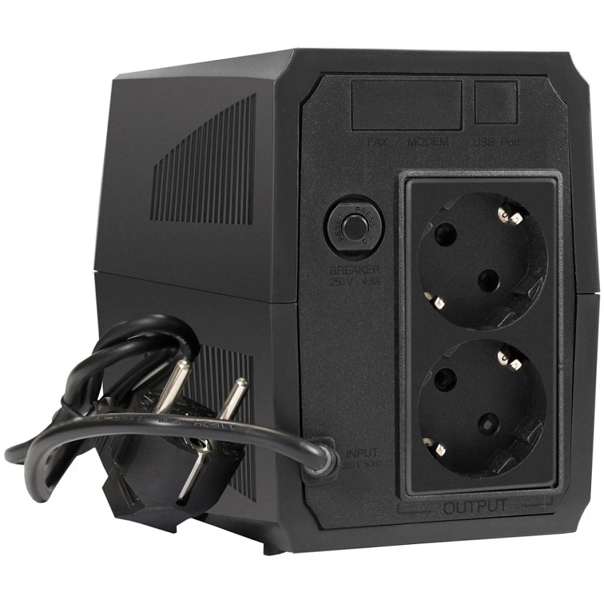 ИБП ExeGate Power Back BNB-500 LED 2SH - фото 2