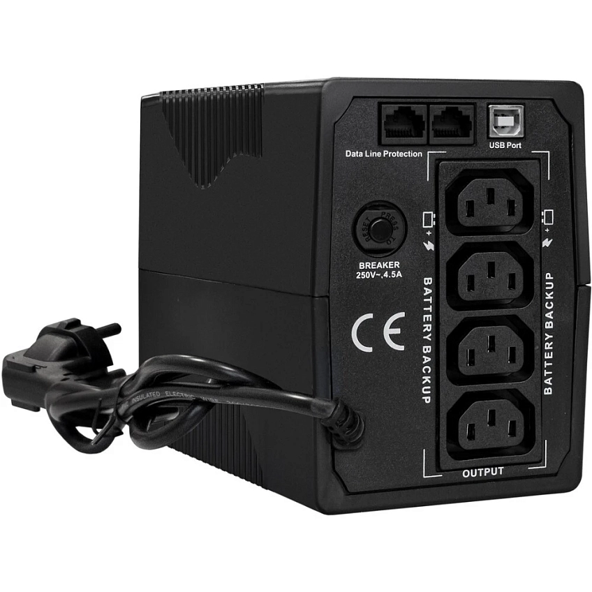 ИБП ExeGate Power Back BNB-1000.LED.AVR.4C13.RJ.USB - фото 2