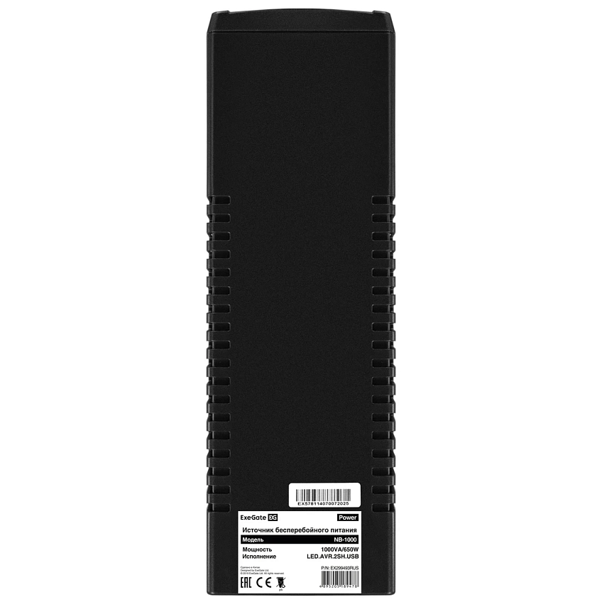 ИБП ExeGate Power NB-1000.LED.AVR.2SH.USB - фото 7