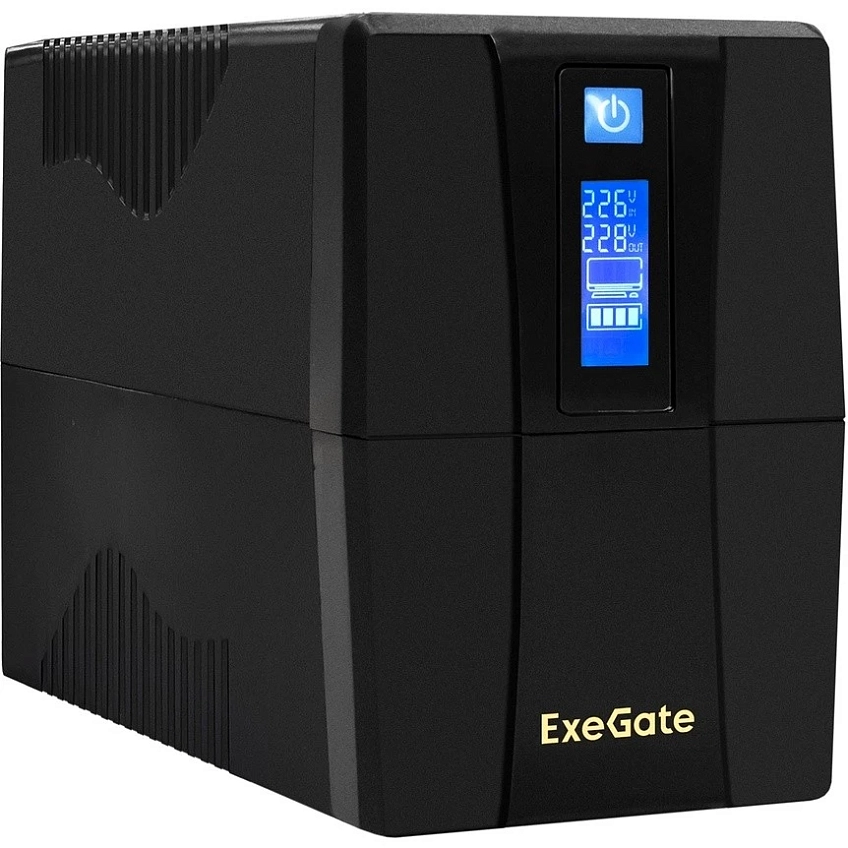 ИБП ExeGate Power Smart ULB-1000.LCD.AVR.4C13.RJ.USB - фото 1