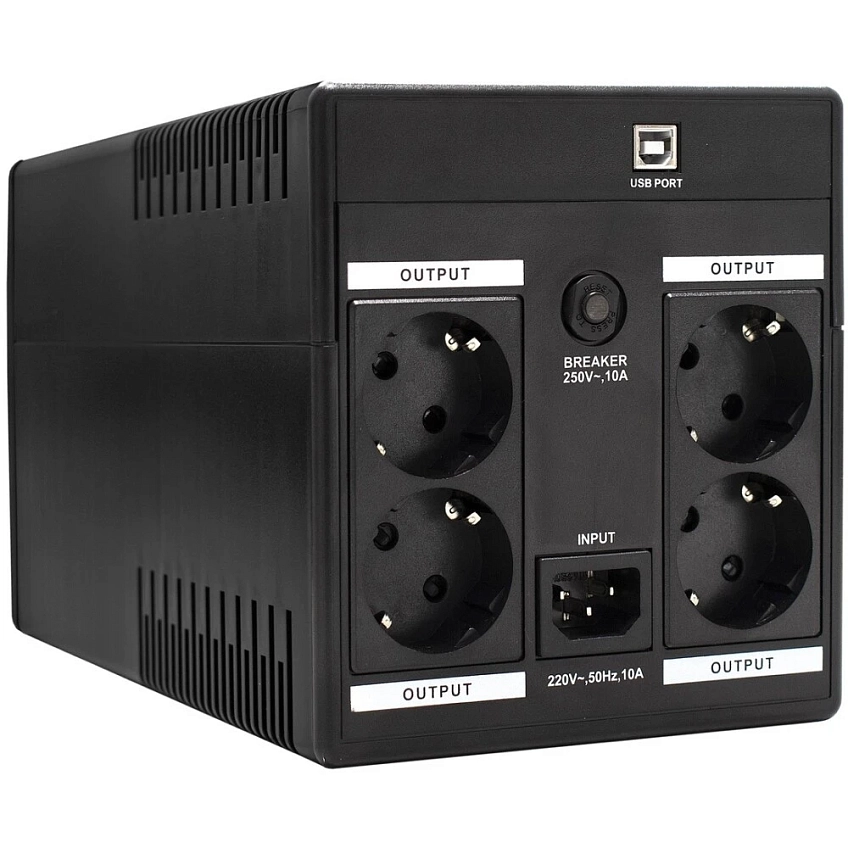 ИБП ExeGate SpecialPro Smart LLB-1200.LCD.AVR.4SH.USB - фото 2
