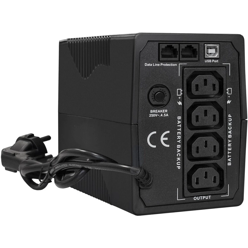 ИБП ExeGate SpecialPro Smart LLB-650.LCD.AVR.4C13.RJ.USB - фото 2
