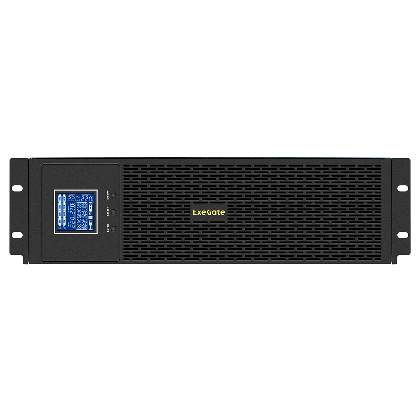 ИБП ExeGate SinePower UHB-5000.LCD.AVR.6C13.RJ.USB.3U - фото 3