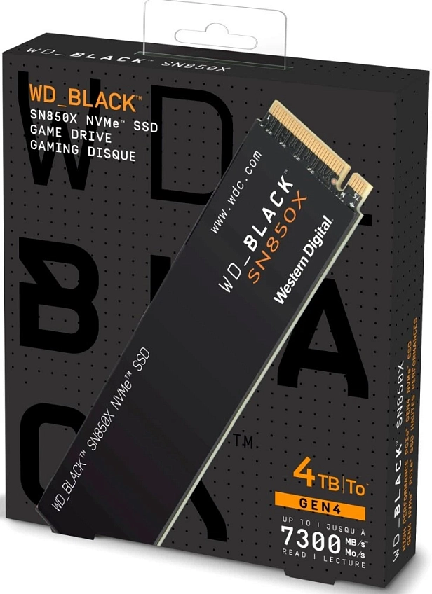 Накопитель SSD 4Tb WD Black SN850X - фото 2