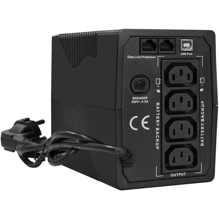 ИБП ExeGate SpecialPro UNB-600.LED.AVR.4C13.RJ.USB - фото 2