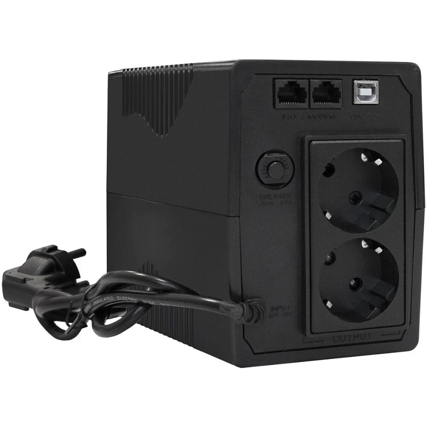 ИБП ExeGate Power SpecialPro UNB-600.LED.AVR.2SH.RJ.USB - фото 2