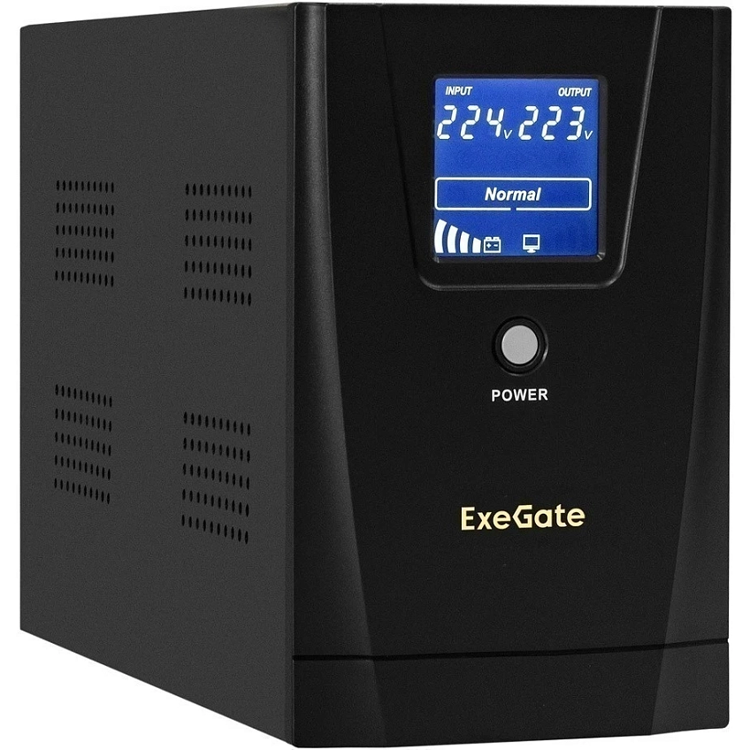 ИБП ExeGate SpecialPro Smart LLB-2000.LCD.AVR.1SH.2C13.RJ.USB - фото 1