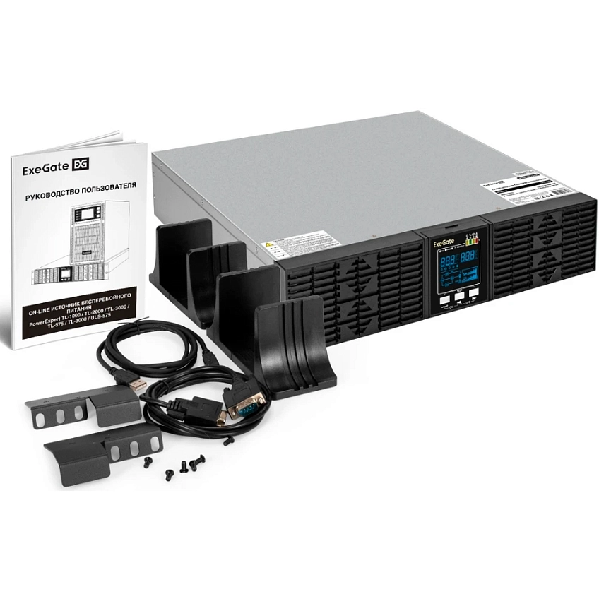 ИБП ExeGate PowerExpert ULS-575-6kVA.LCD.AVR.T.USB.RS232.SNMP.2U - фото 7