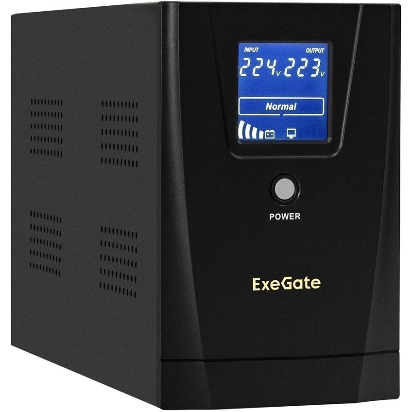 ИБП ExeGate SpecialPro Smart LLB-2200.LCD.AVR.1SH.2C13.RJ.USB - фото 1