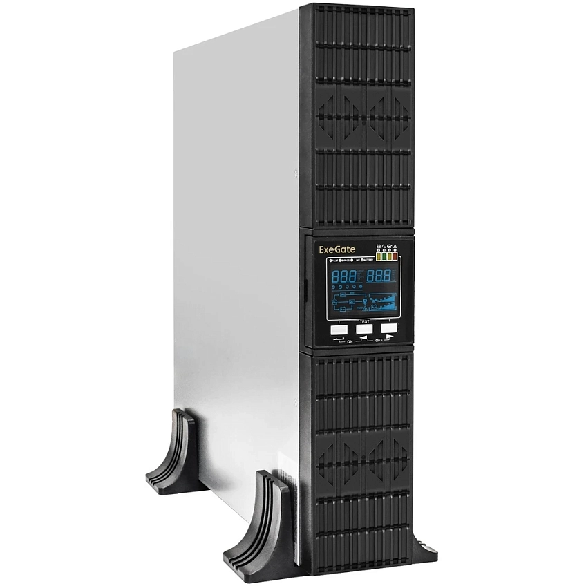 ИБП ExeGate Power Back ULS-1000.LCD.AVR.1SH.2C13.USB.RS232.SNMP.2U - фото 1