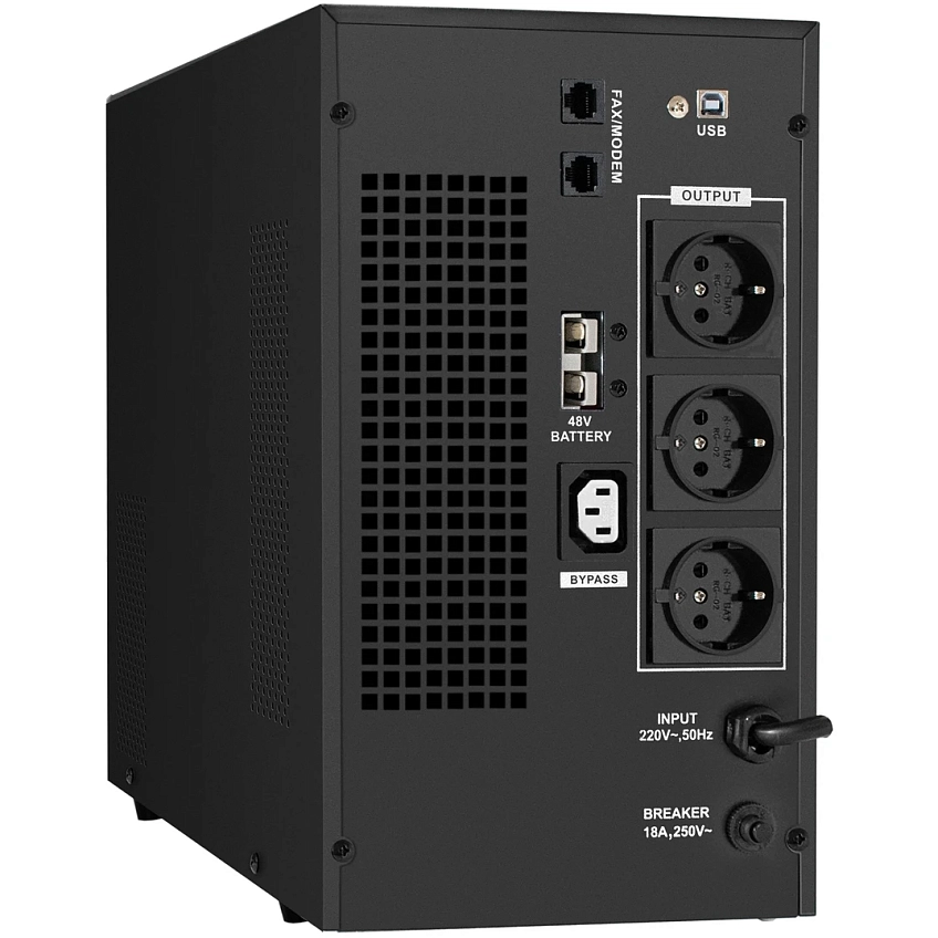 ИБП + батарея ExeGate SineTower SZ-3000.LCD.AVR.3SH.1C13.RJ.USB + 4x HRL 12-26 (26Ач) - фото 3