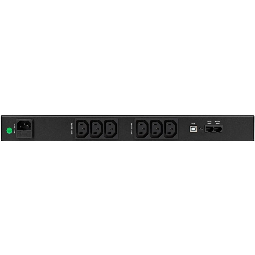 ИБП ExeGate 1U ServerRM UNL-1000.LCD.AVR.6C13.RJ.USB.1U - фото 3