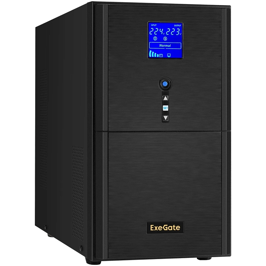 ИБП + батарея ExeGate SineTower SZ-3000.LCD.AVR.3SH.1C13.RJ.USB + 4x HRL 12-26 (26Ач) - фото 2