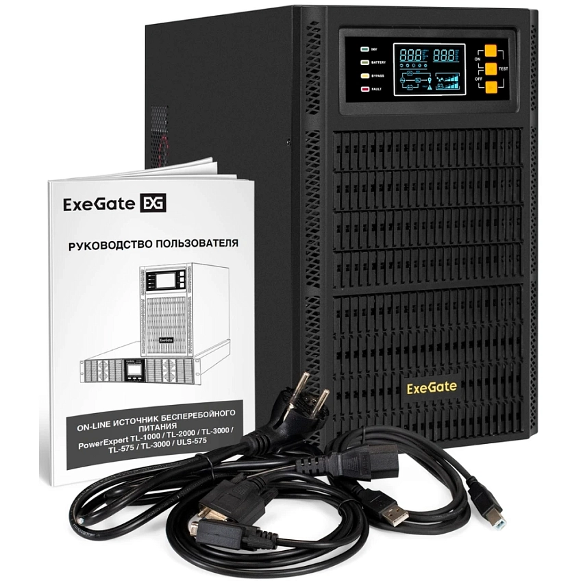 ИБП ExeGate PowerExpert TL-3000.72V.LCD.AVR.3SH.USB.RS232.SNMP - фото 6