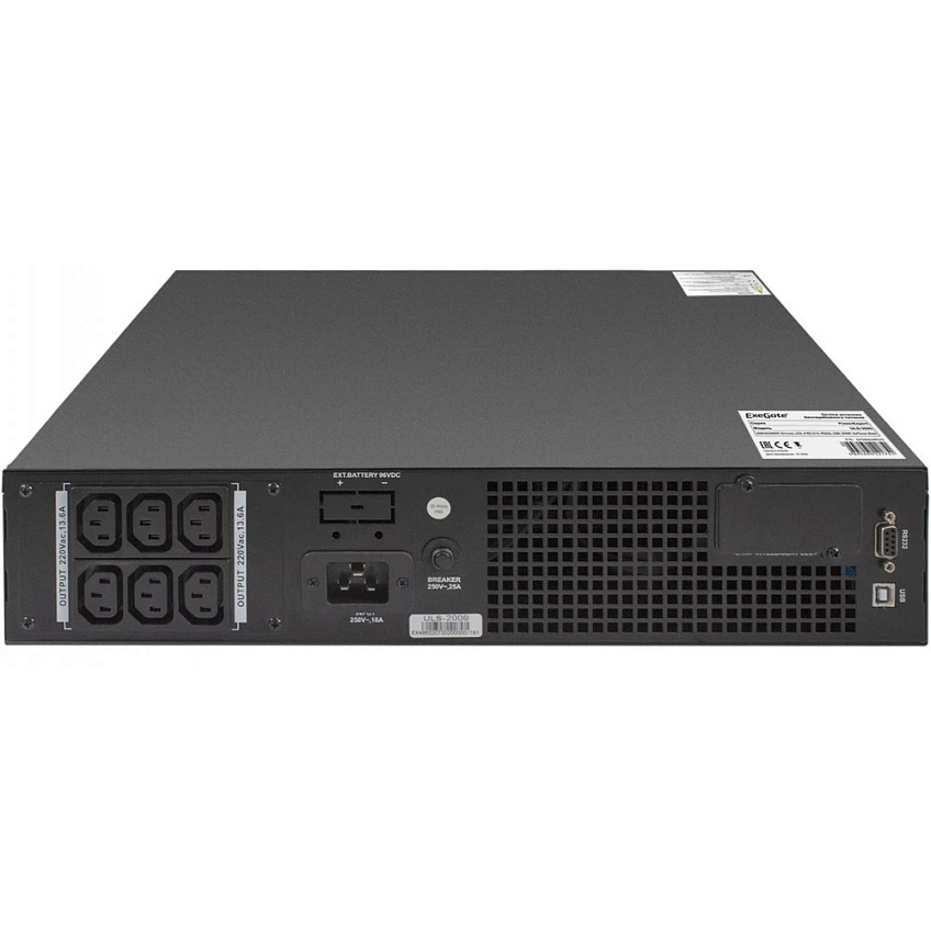 ИБП ExeGate SpecialPro ULS-2000 LED (C13,USB) - фото 5