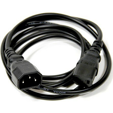 Кабель питания C13 - C14, 1.8м, VCOM CE001-CU0.5-1.8M