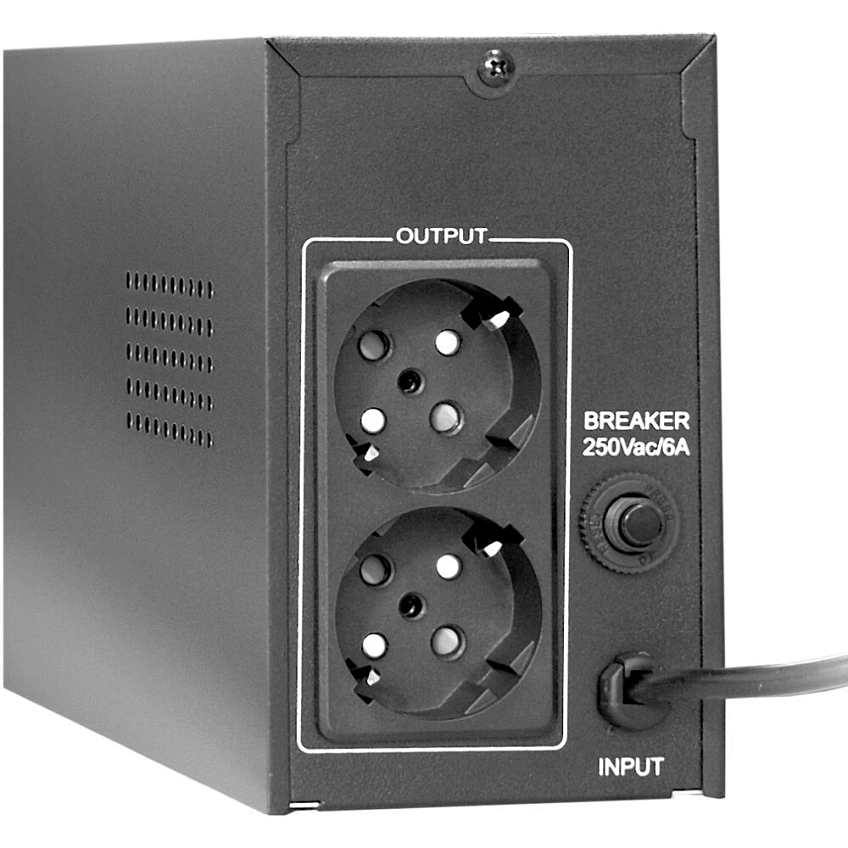 ИБП ExeGate Power Back BNB-400.LED.AVR.2SH Black - фото 2