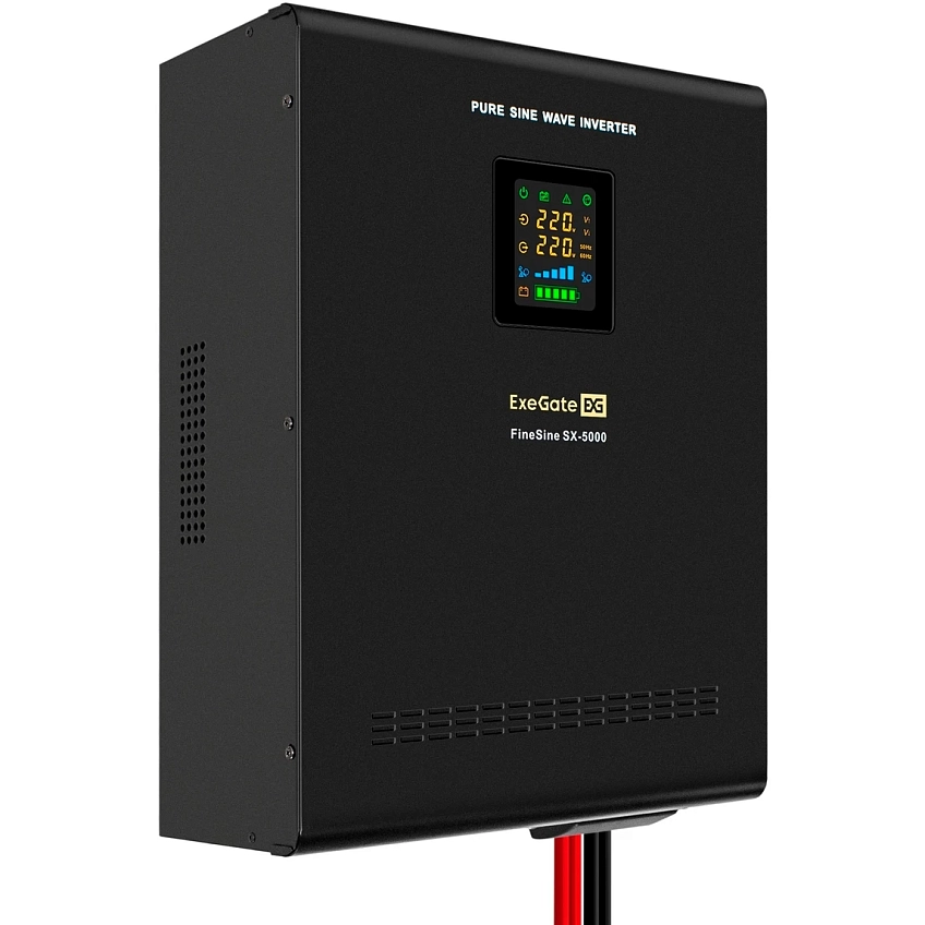 ИБП + батарея ExeGate FineSine SX-5000.LCD.AVR.2SH.T + 4x HRL 12-45 (45Ач) - фото 2