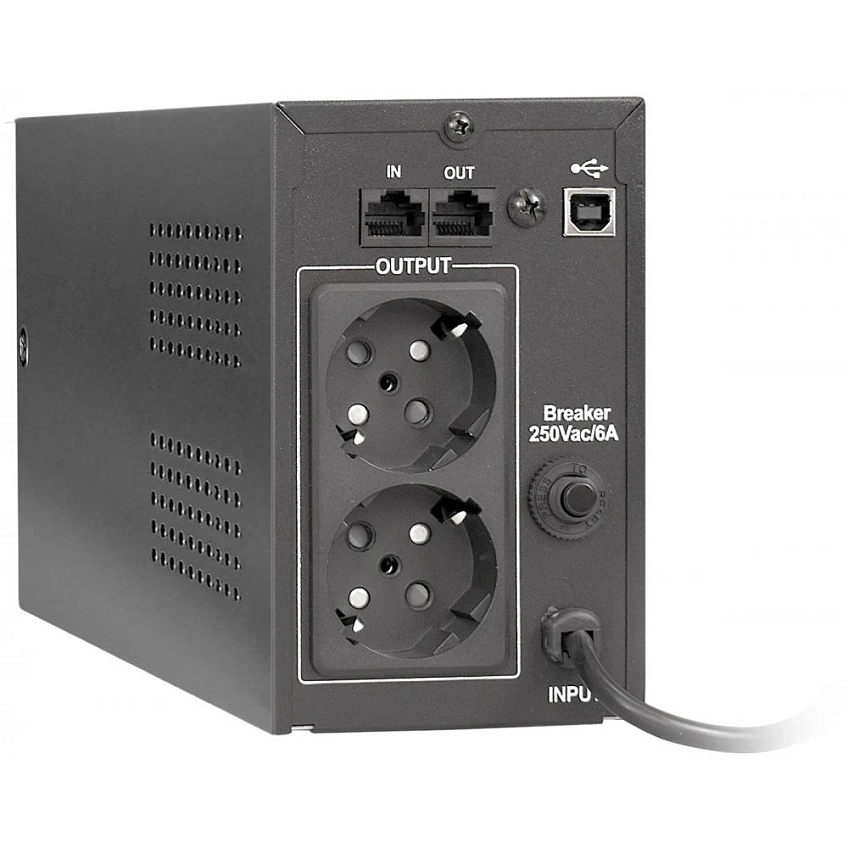 ИБП ExeGate Power Smart ULB-850 LCD (EURO,RJ,USB) - фото 2