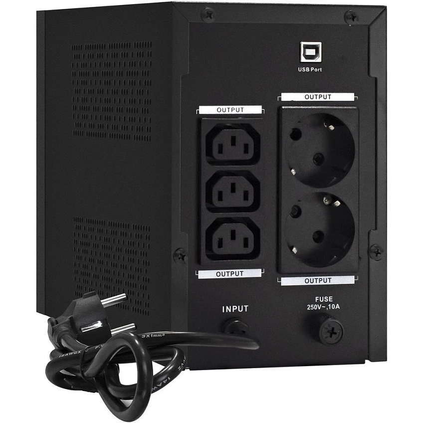ИБП ExeGate SpecialPro UNB-1500.LED.AVR.2SH.3C13.USB - фото 2