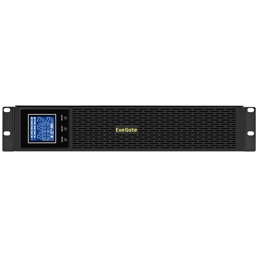 ИБП ExeGate SinePower UHB-3000.LCD.AVR.8C13.RJ.USB.BC.2U - фото 3