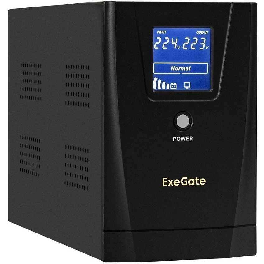ИБП ExeGate SpecialPro Smart LLB-2200.LCD.AVR.2SH.RJ.USB - фото 1