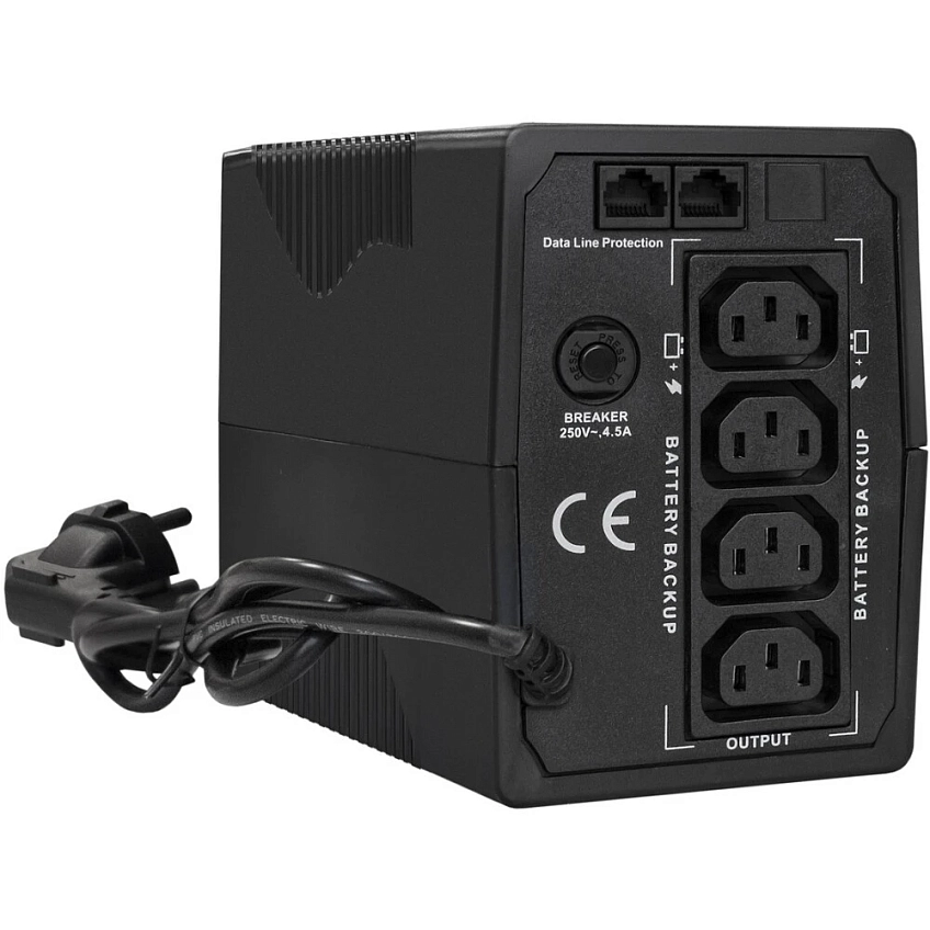 ИБП ExeGate Power Back BNB-850.LED.AVR.4C13.RJ - фото 2