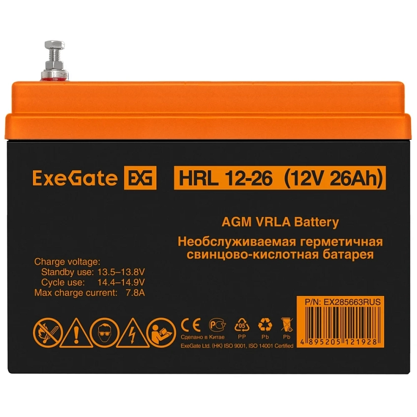 ИБП + батарея ExeGate FineSine SX-5000.LCD.AVR.2SH.T + 4x HRL 12-26 (26Ач) - фото 12