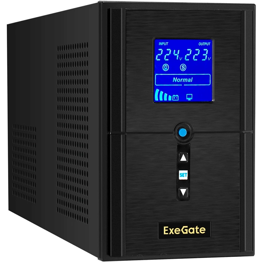 ИБП ExeGate SineTower SN-1500.LCD.AVR.2SH.1C13.USB - фото 1