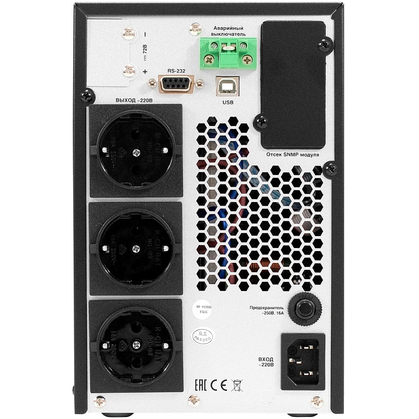 ИБП ExeGate PowerExpert TL-2000.LCD.AVR.3SH.USB.RS232.SNMP - фото 3