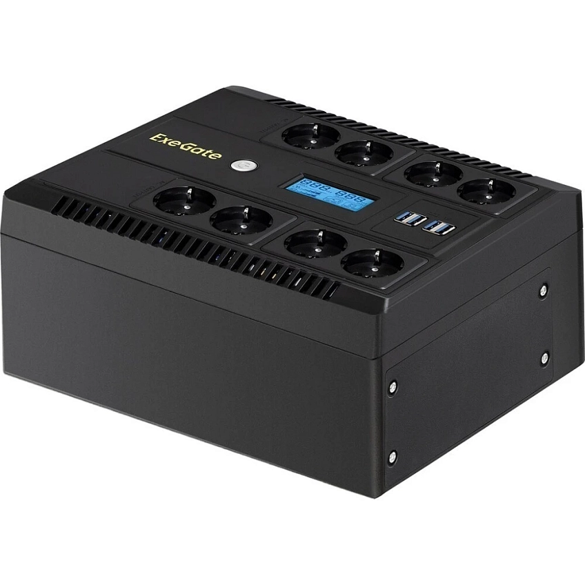 ИБП ExeGate NEO Smart LHB-800.LCD.AVR.8SH.CH.USB - фото 1