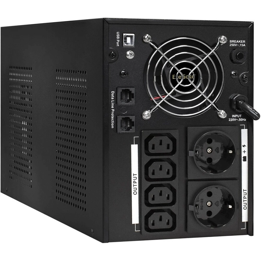 ИБП ExeGate SpecialPro UNB-3000.LED.AVR.2SH.4C13.RJ.USB - фото 2