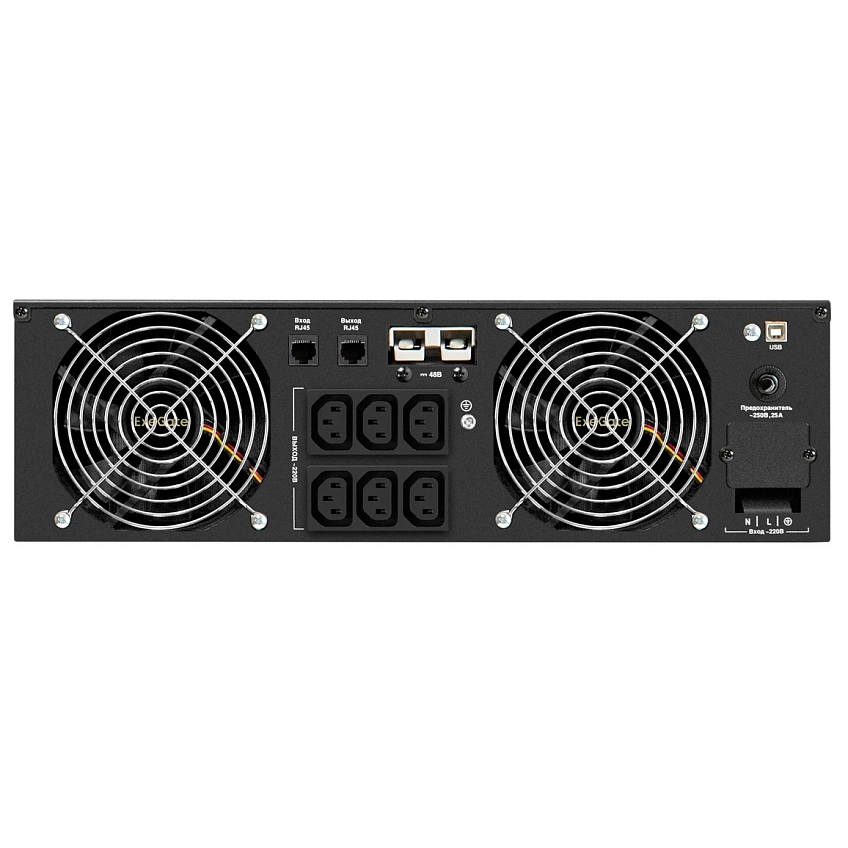 ИБП ExeGate SinePower UHB-5000.LCD.AVR.6C13.RJ.USB.3U - фото 5