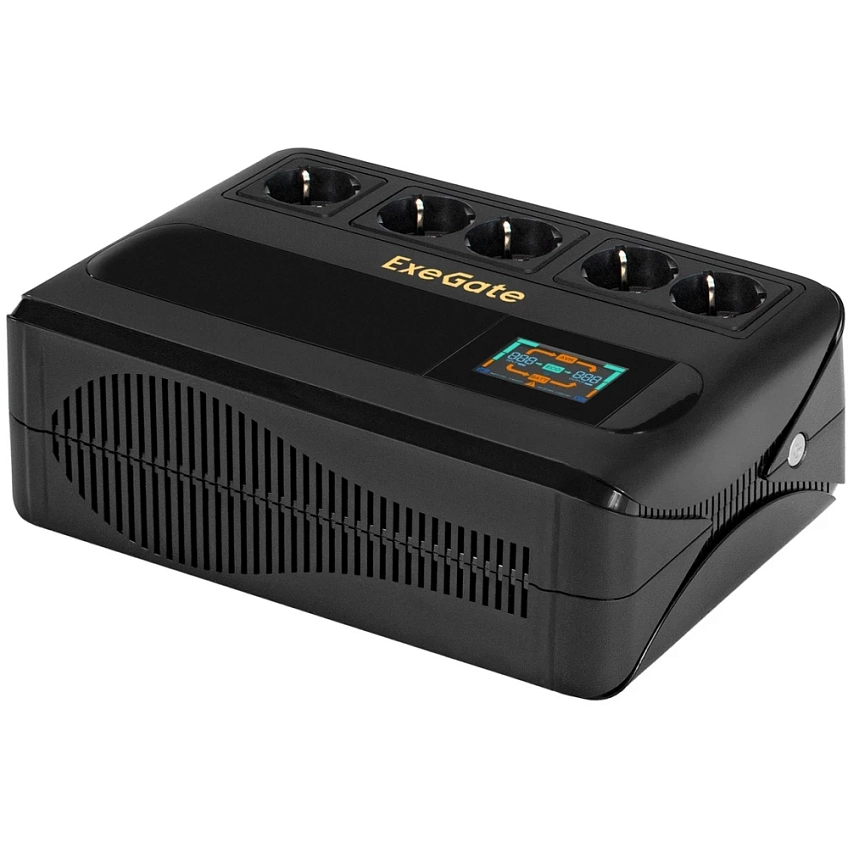 ИБП + батарея ExeGate NEO Smart BU-1000.LCD.AVR.5SH - фото 1