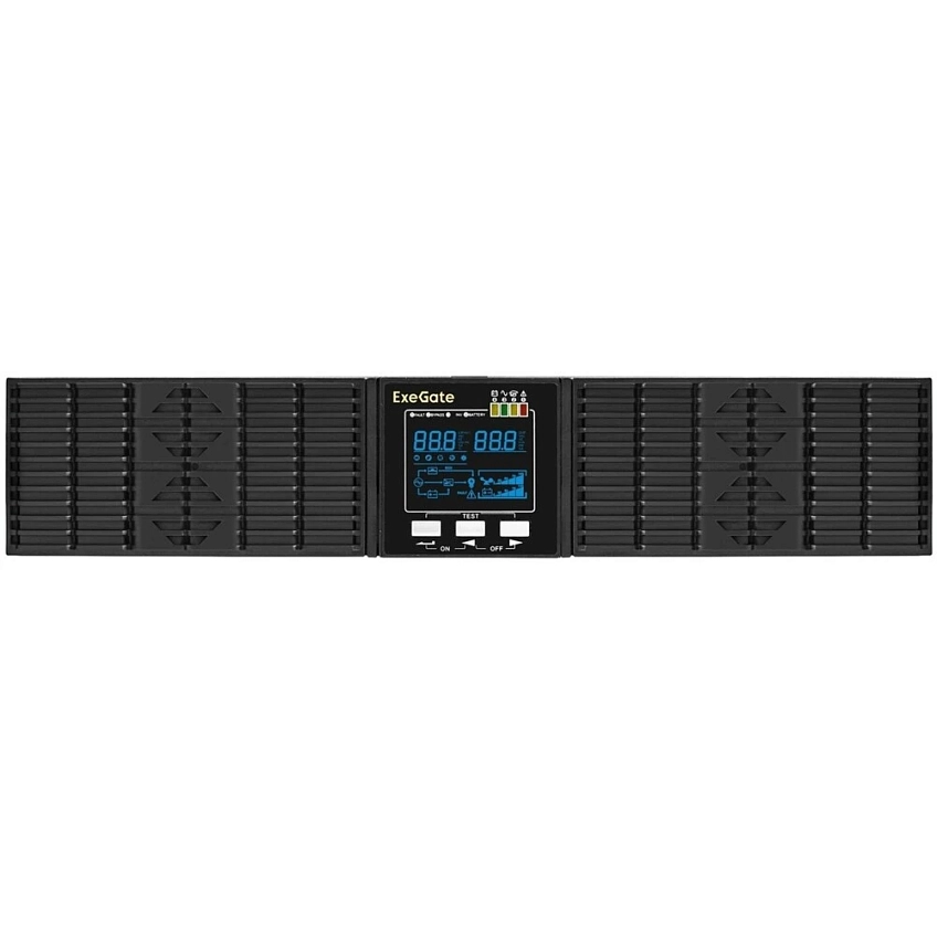ИБП ExeGate PowerExpert ULS-2000.LCD.AVR.6C13.USB.RS232.SNMP.BC.2U (C13, USB) - фото 2