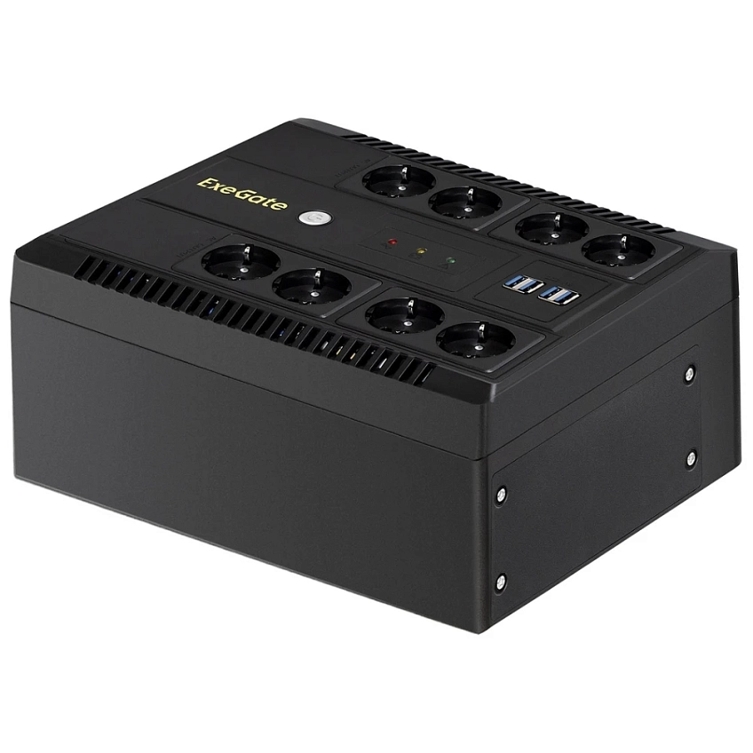 ИБП ExeGate NEO NNB-600.LED.AVR.8SH.CH - фото 1