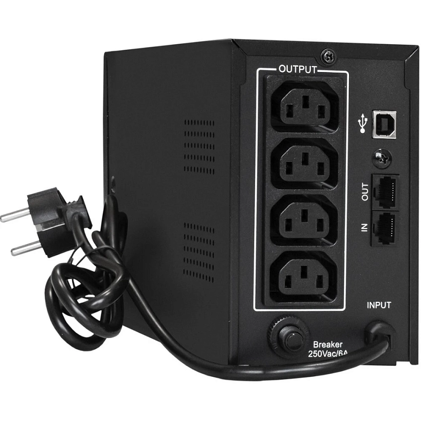 ИБП ExeGate Power SpecialPro UNB-800.LED.AVR.4C13.RJ.USB - фото 2