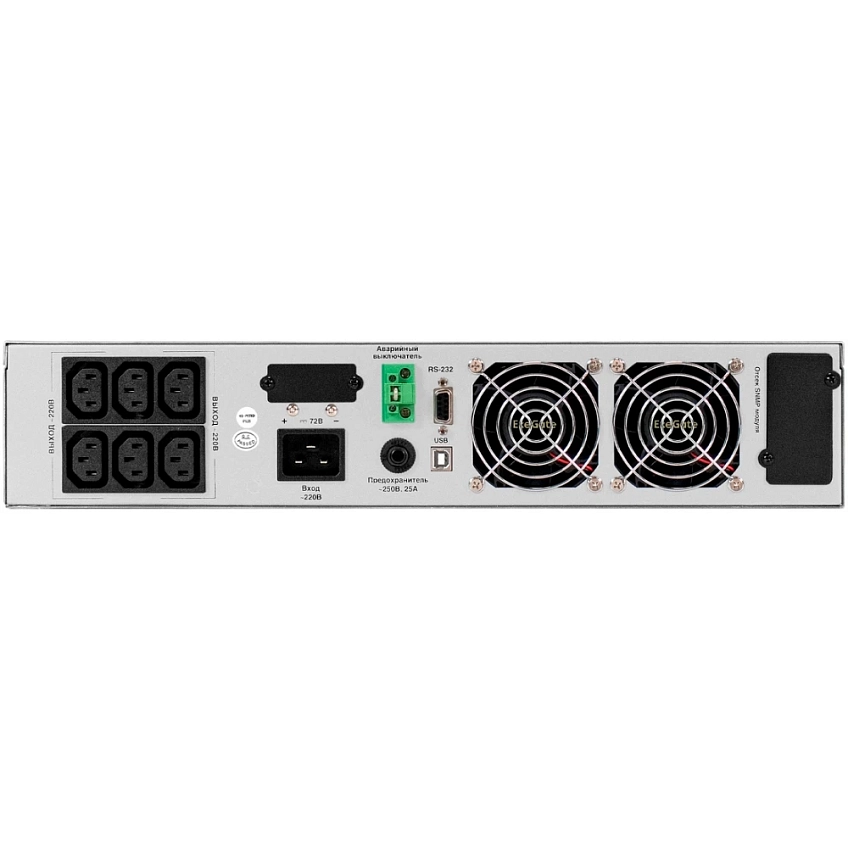 ИБП ExeGate PowerExpert ULS-3000.LCD.AVR.6C13.USB.RS232.SNMP.BC.2U (C13,USB) - фото 3