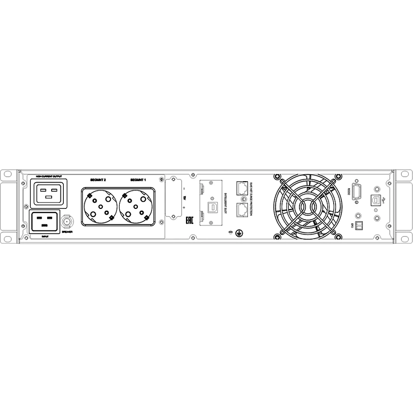 ИБП Бастион SKAT-UPS 3000-RACK-ON-6X9 P3 - фото 4