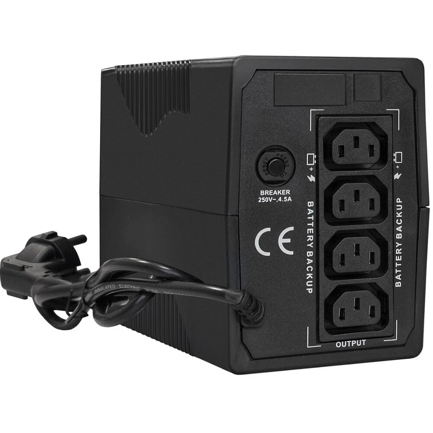 ИБП ExeGate Power Back BNB-650.LED.AVR.4C13 - фото 2