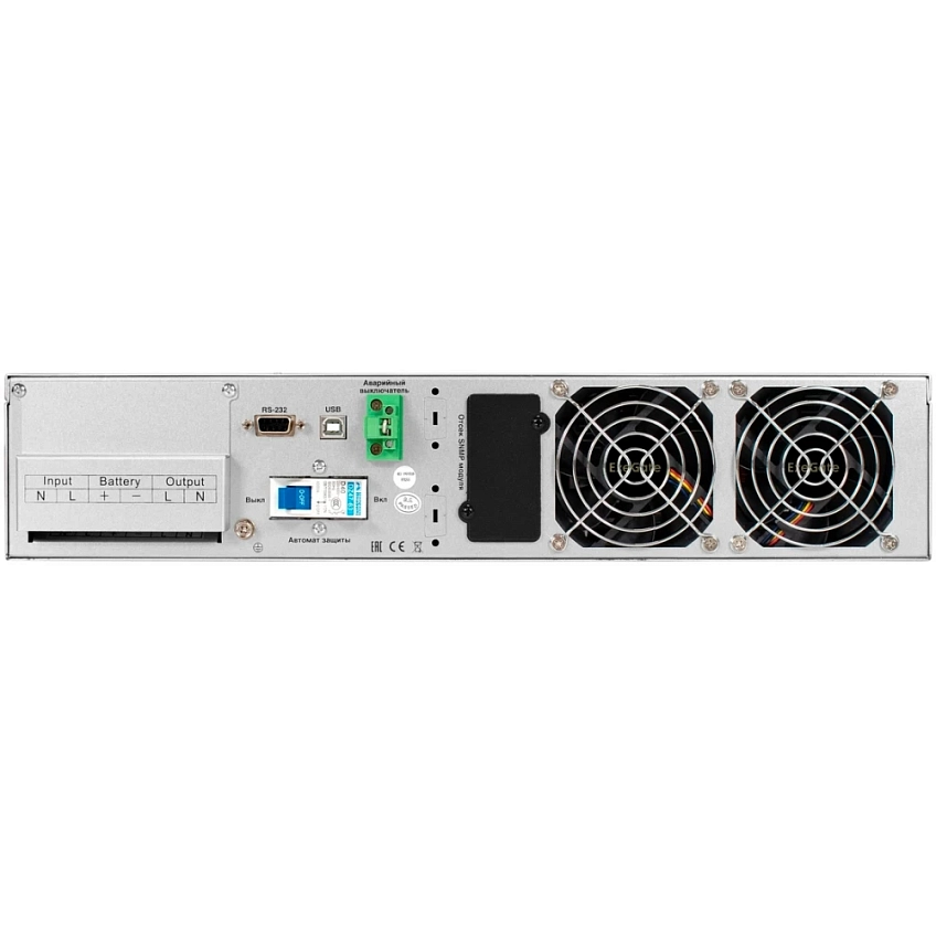 ИБП ExeGate PowerExpert ULS-575-6kVA.LCD.AVR.T.USB.RS232.SNMP.2U - фото 3