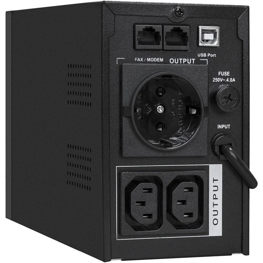 ИБП ExeGate SpecialPro UNB-1000.LED.AVR.1SH.2C13.RJ.USB - фото 2