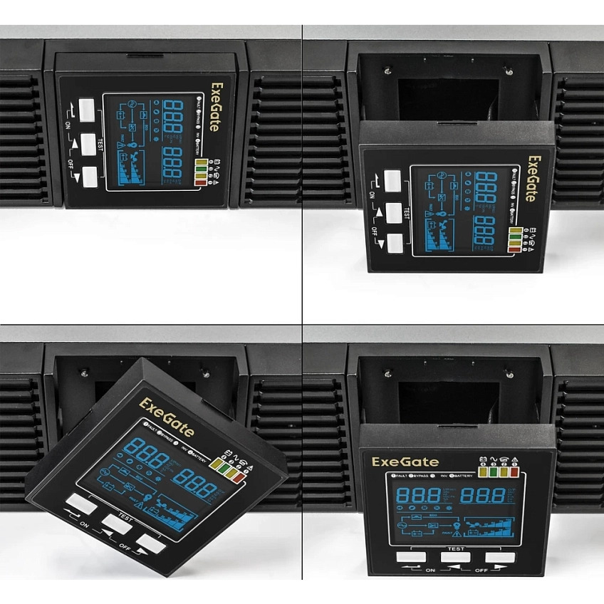 ИБП ExeGate Power Back ULS-1000.LCD.AVR.1SH.2C13.USB.RS232.SNMP.2U - фото 7