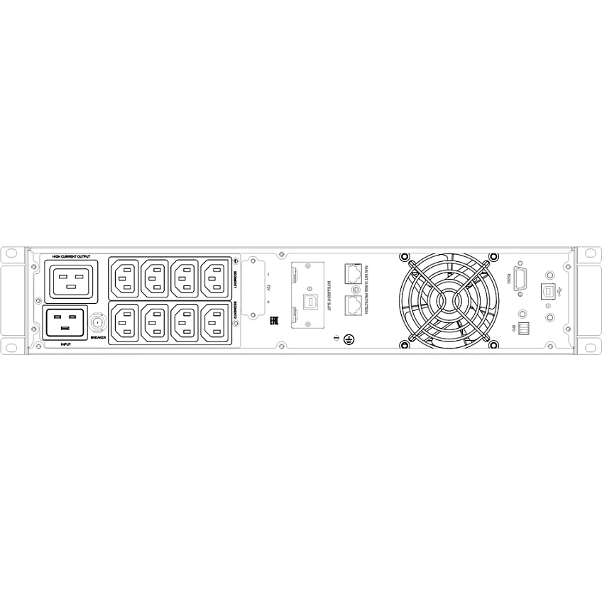 ИБП Бастион SKAT-UPS 3000-RACK-ON-6X9-E P3 - фото 4