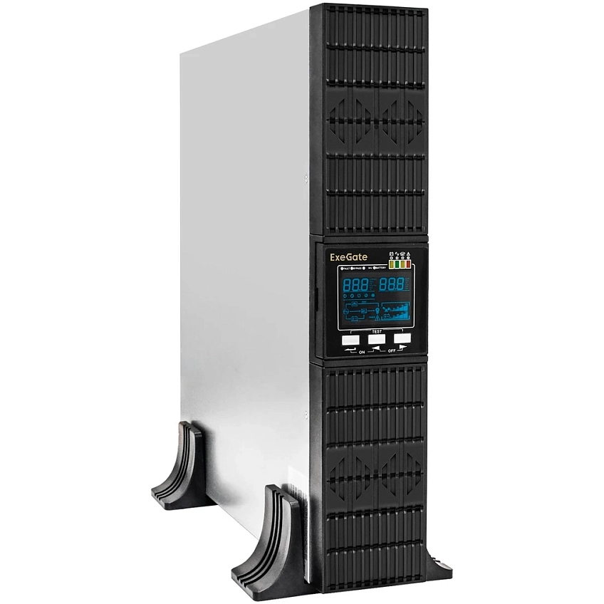 ИБП ExeGate PowerExpert ULS-3000.LCD.AVR.6C13.USB.RS232.SNMP.BC.2U (C13,USB) - фото 1