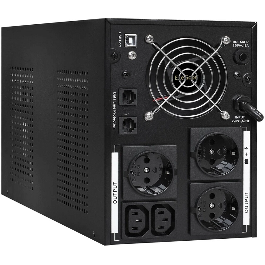 ИБП ExeGate SpecialPro UNB-3000.LED.AVR.3SH.2C13.RJ.USB - фото 2
