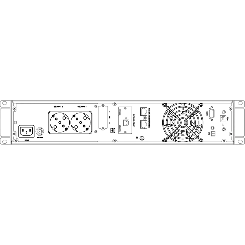 ИБП Бастион SKAT-UPS 1500-RACK-ON-3X9 P3 - фото 4